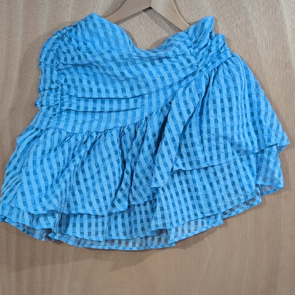 H&M Light Blue Textured Fabric